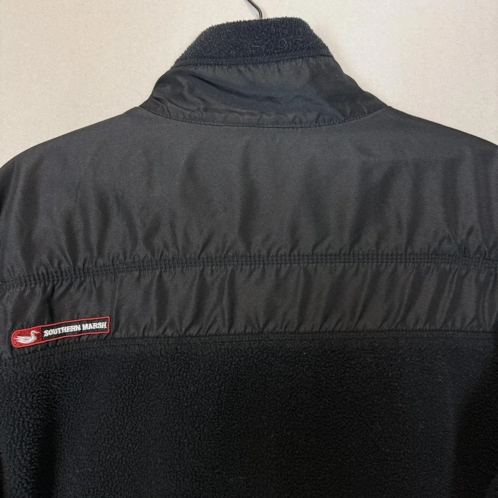 Southern Marsh Jacket Mens Small‎ Black FieldTec Fleece Full Zip Pockets Outdoor